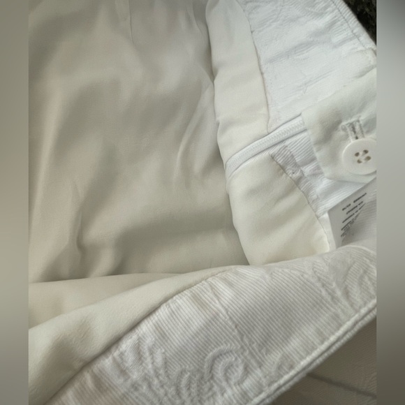 🤍🔥TALBOTS size 14 white cotton pant with beautiful fabric detail. Like new!! - Picture 9 of 9